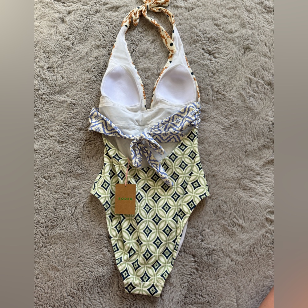 Boden women’s bow detail halter swimsuit - Picture 8 of 11